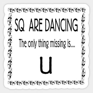 Missing U BLK Sticker